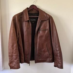 Brown wilsons leather jacket leatherjacket